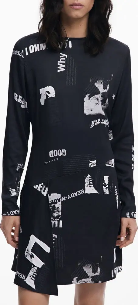 Nero Viscosa Women Dress