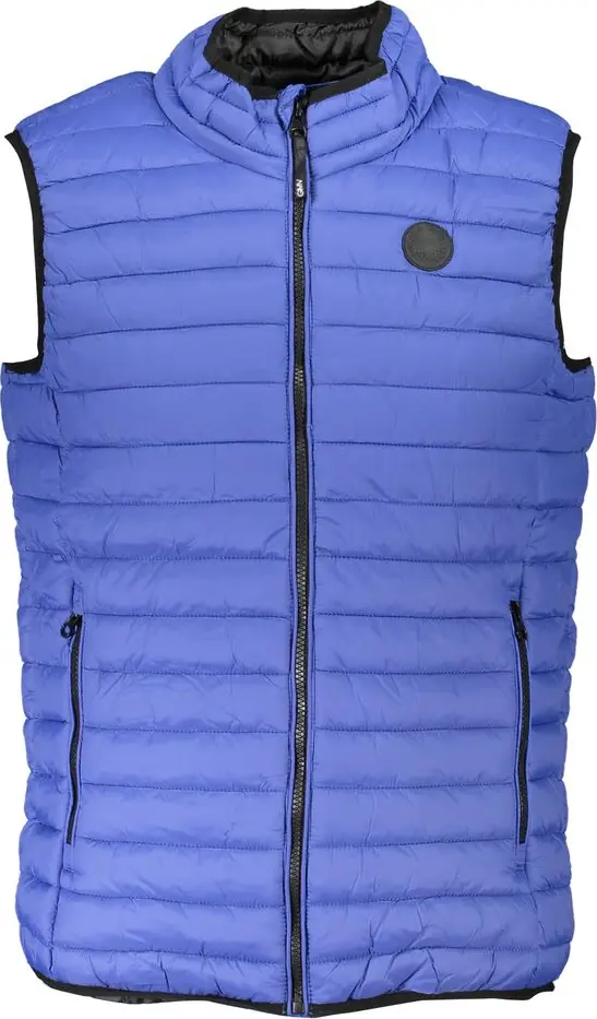 Blu Poliammide Men's Gilet