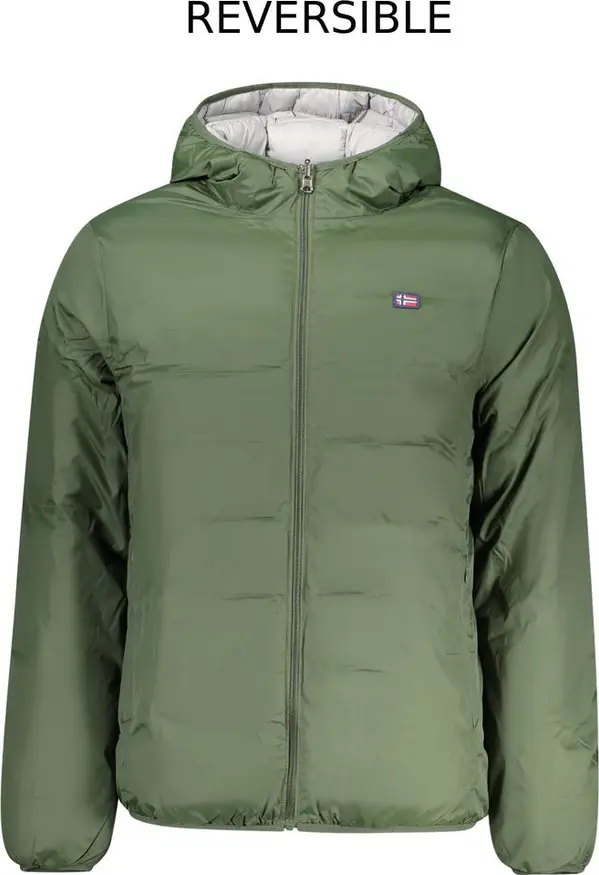 Verde Poliestere Uomo Giacca