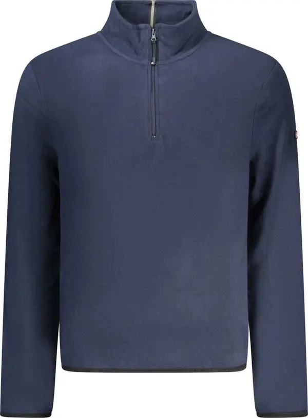 Blue Polyester Men's Sweatshirt