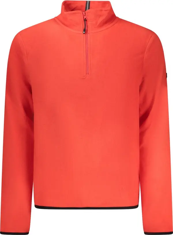 Red Polyester Men's Sweatshirt