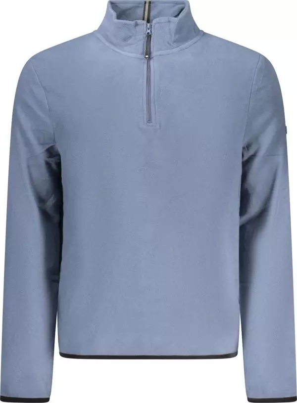 Blue Polyester Men's Sweatshirt