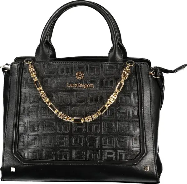 Black PVC Women Handbag