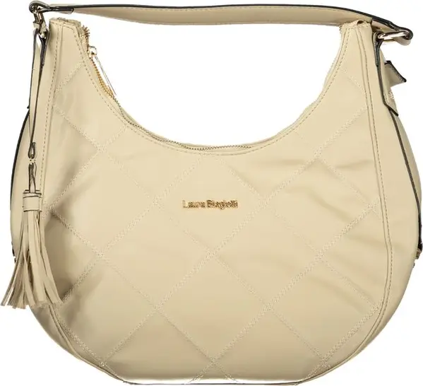Beige PVC Women's Handbag