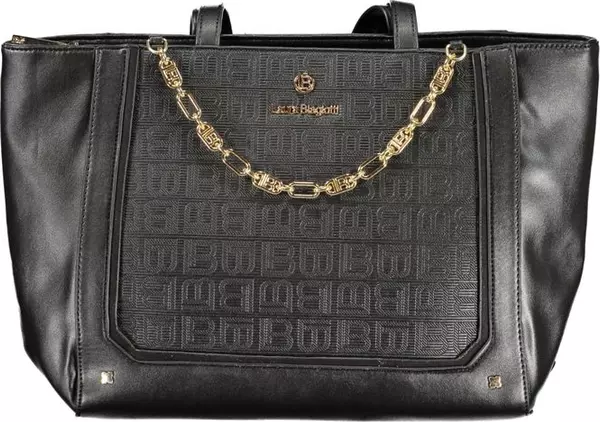 Black PVC Women Handbag