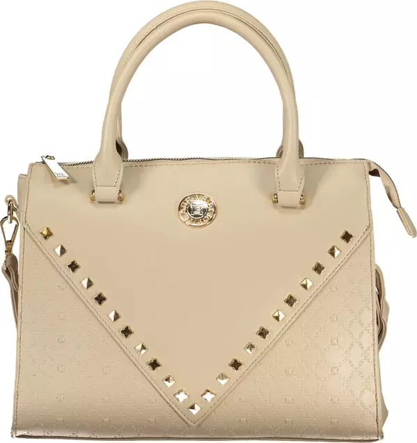 Beige PVC Women Handbag