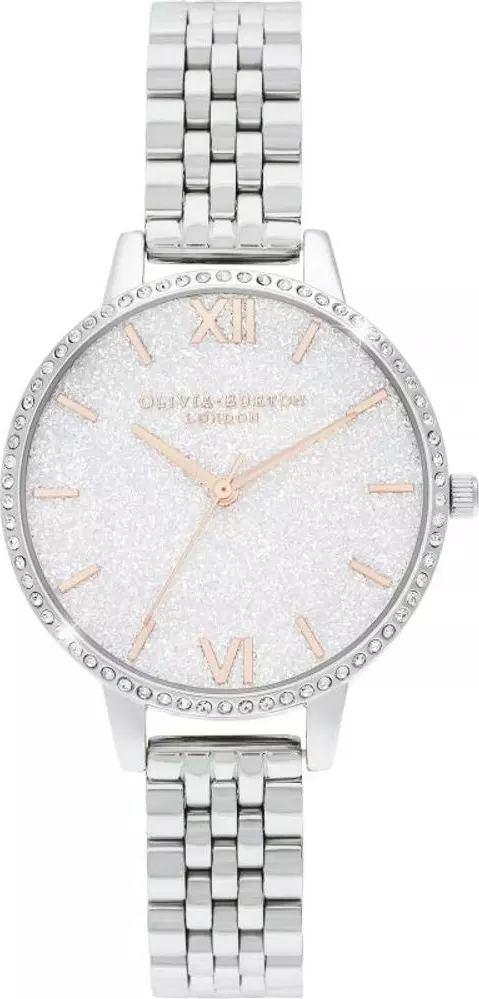 Silver Stainless Steel Dress Watch