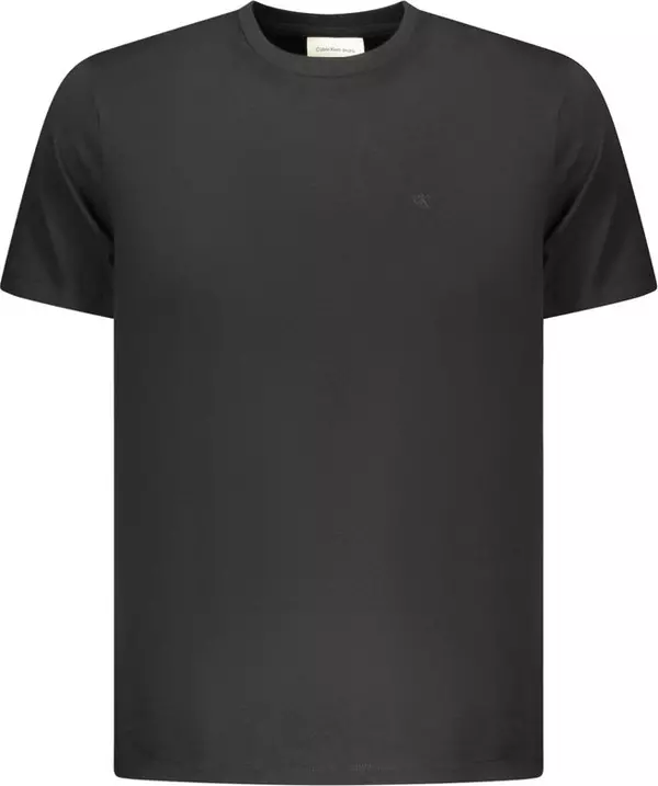 Black Cotton Men T-Shirt