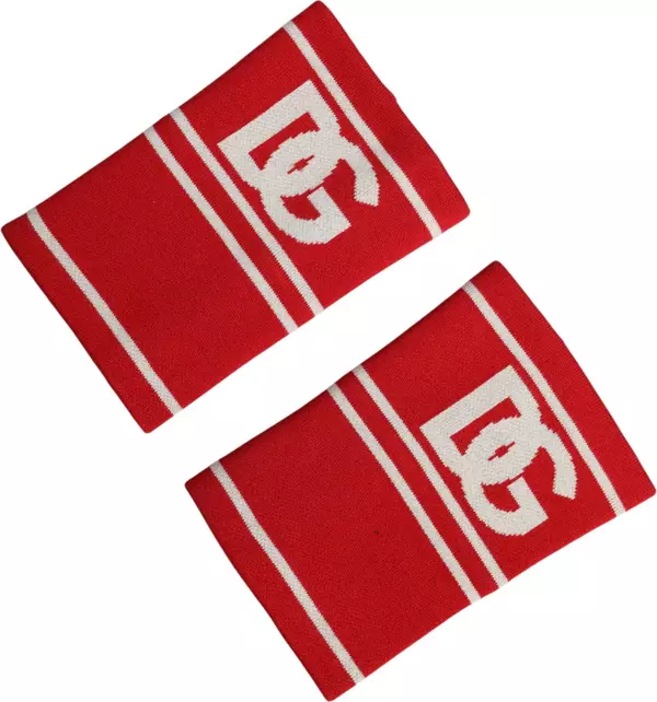 Red White DG Logo Cotton 1 Pair One SIze Wristband