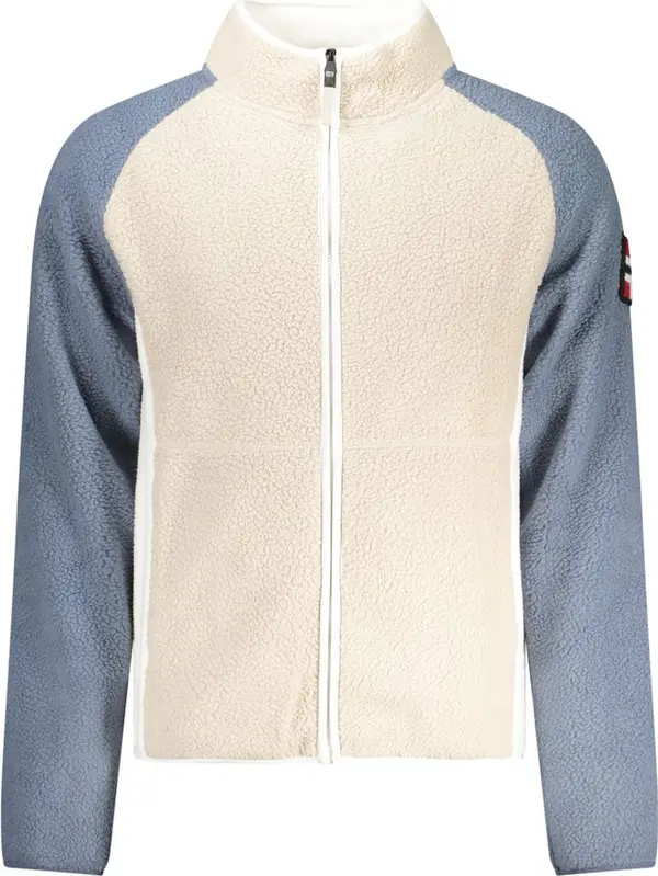 Beige Polyester Men Sweatshirt
