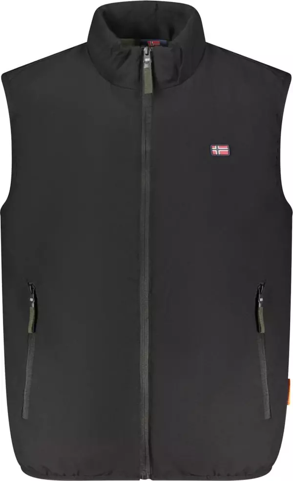 Black Polyester Men's Jacket