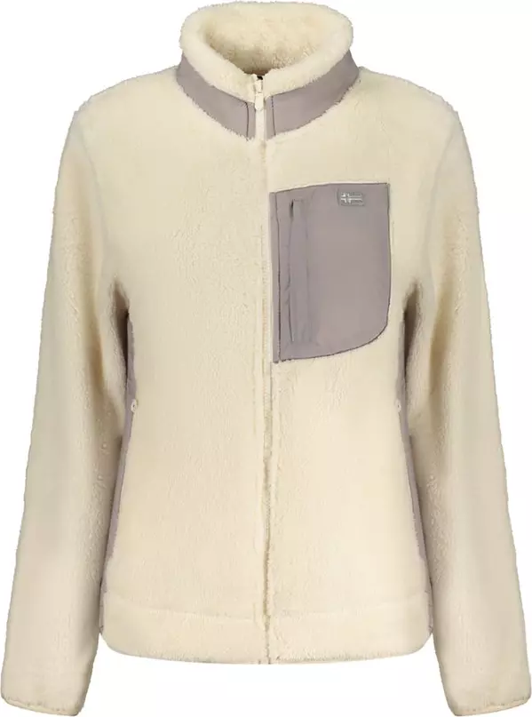 Bianco Polyester Woman Sweatshirt