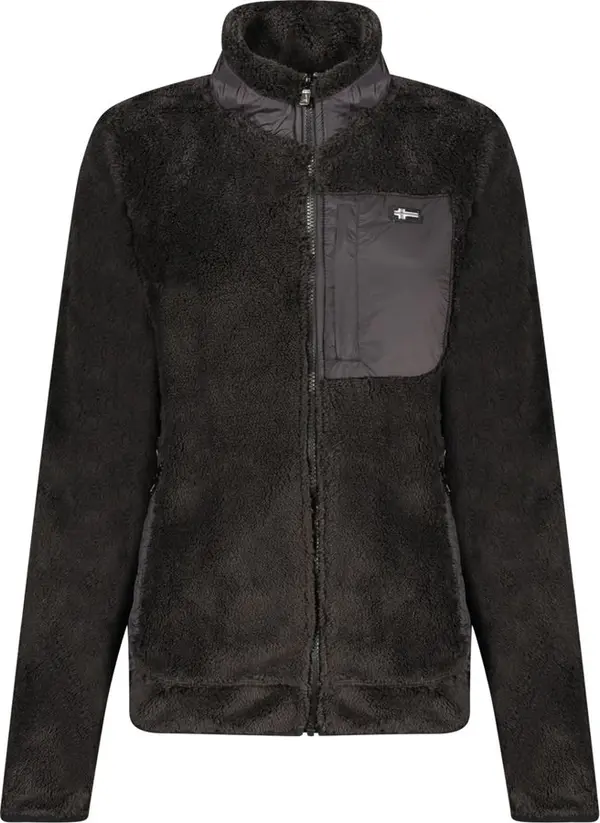 Black Polyester Women's Sweatshirt