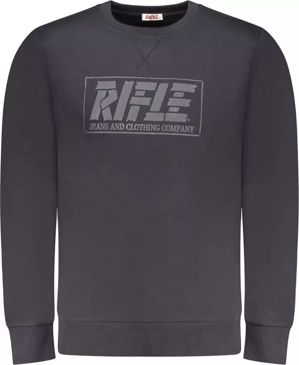 Blue Cotton Men Sweatshirt