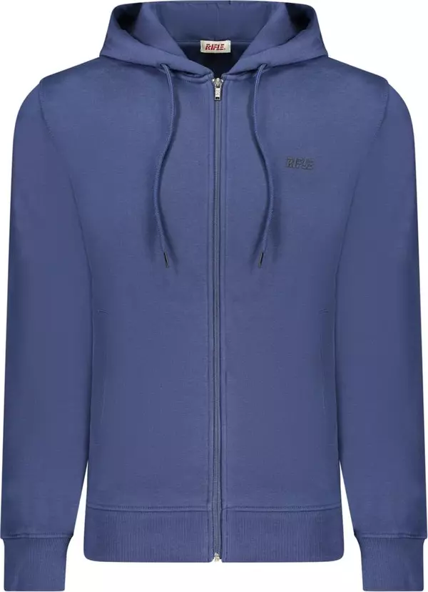 Blue Cotton Men's Hoodie