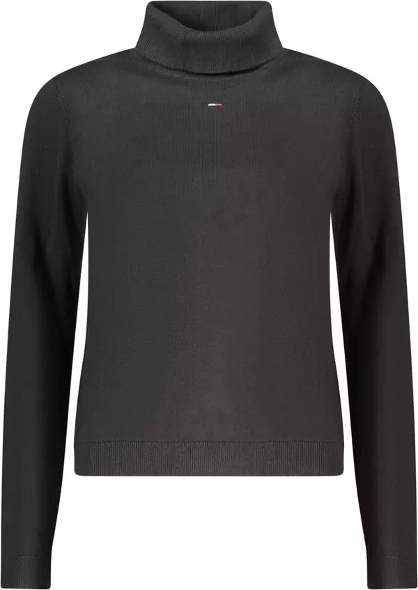 Black Cotton Women Sweater