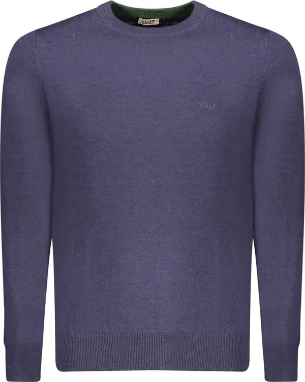 Blue Polyester Men's Sweater