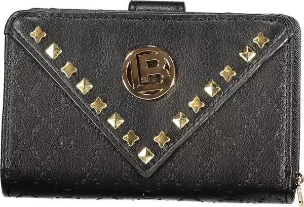 Black Polyurethane Women Wallet