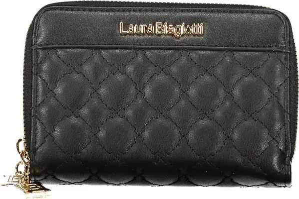 Black Polyurethane Women Wallet