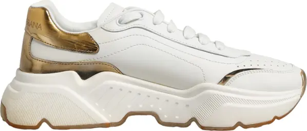 White Gold Daymaster Low Top Sneakers Shoes