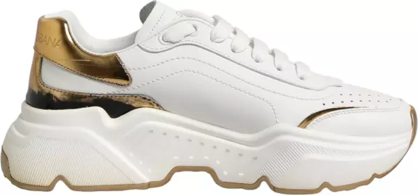 White Gold Daymaster Low Top Sneakers Shoes