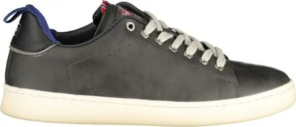 Black Polyurethane Men Sneaker