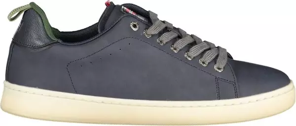 Blue Polyurethane Men Sneaker