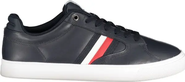 Blue Polyester Men Sneaker
