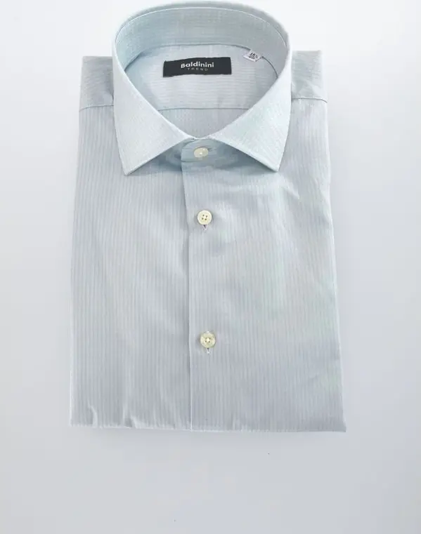 Light Blue Cotton Men Shirt