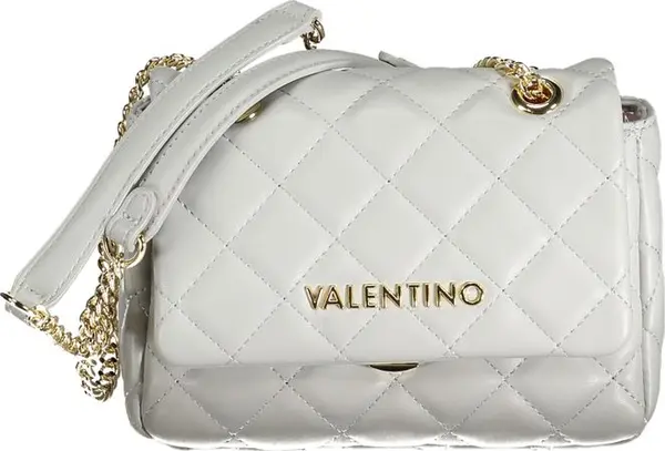 Grey Polyurethane Women's Bag