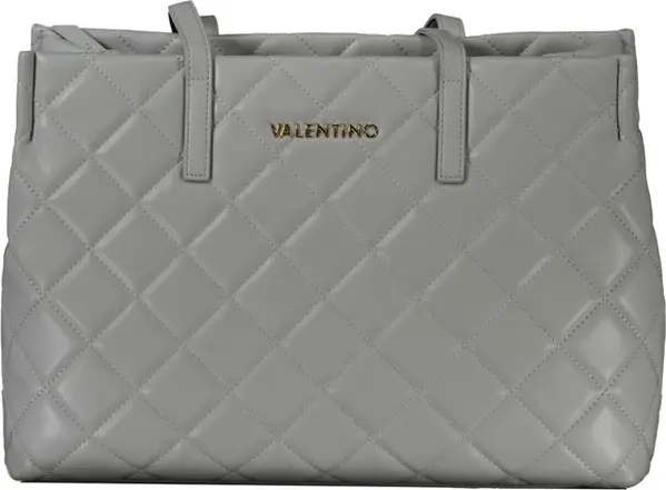 Gray Polyurethane Women's Bag