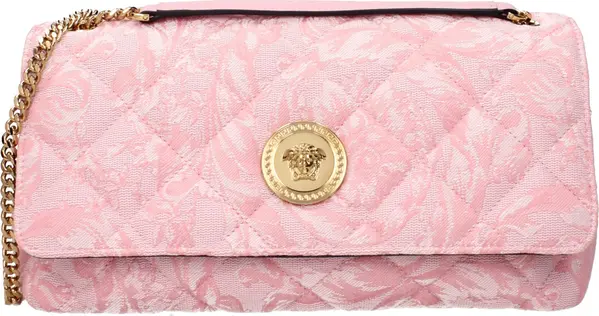 Pink Fabric Shoulder Bag