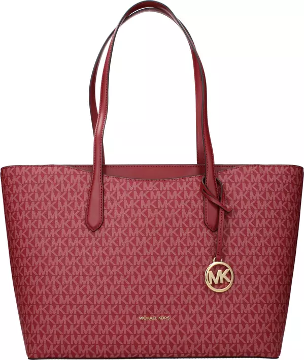 Red Fabric Shoulder Bag