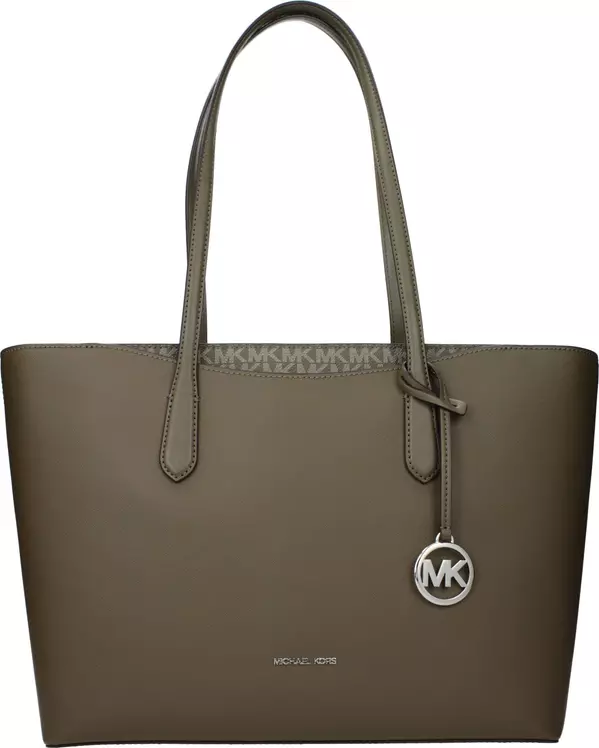 Green Fabric Shoulder Bag