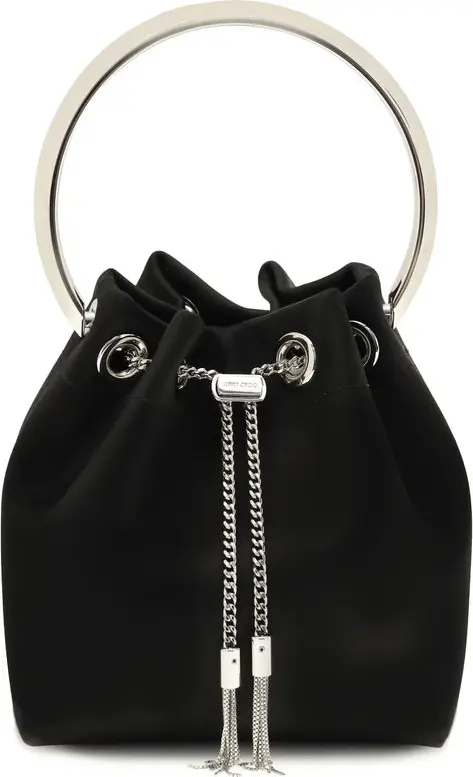 Black Silk Backet Bag