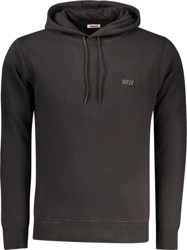 Black Cotton Men's Sweatshirt