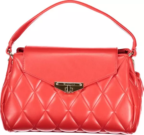 Rosso Polyurethane Women's Bag with Adjustable Shoulder Strap
