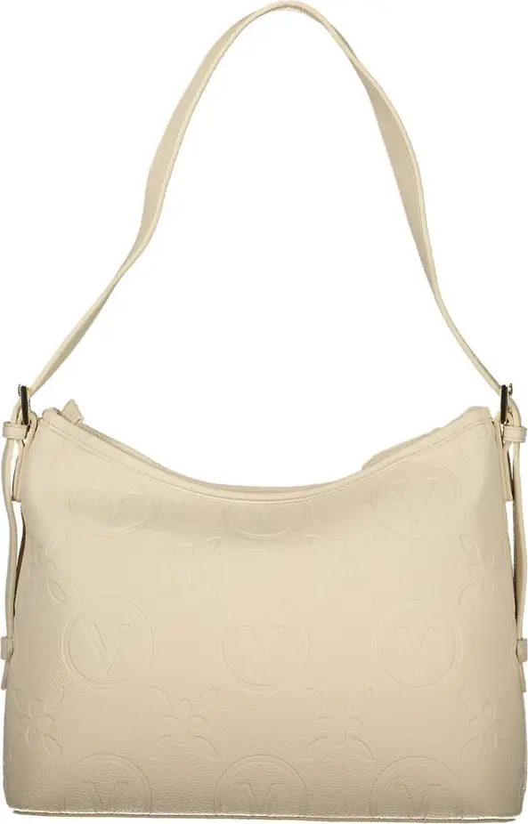 Beige Polyurethane Womens Bag