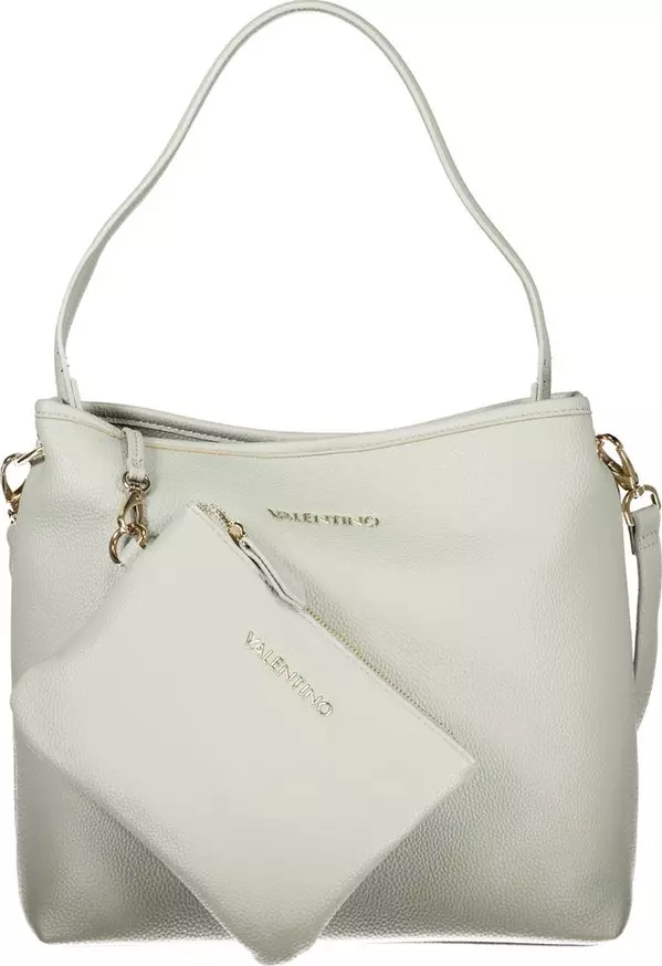 Grey Polyurethane Women's Bag