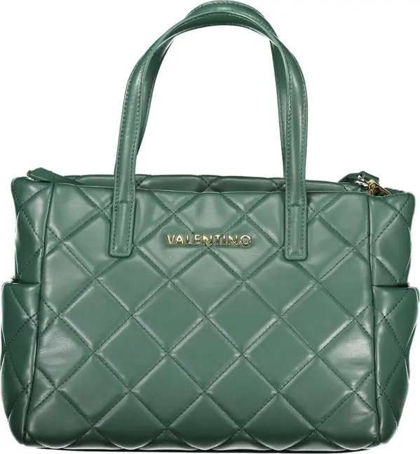 Green Polyurethane Women's Bag