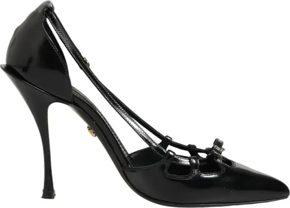 Black Patent Leather High Heels Pumps Shoes