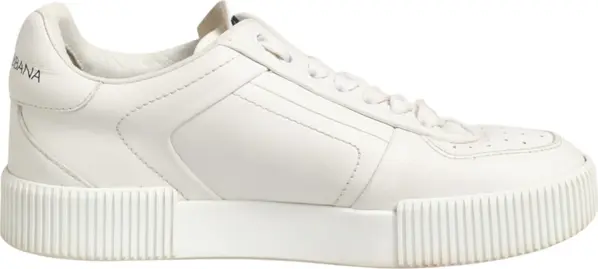 White Leather MIAMI Low Top Sneakers Shoes