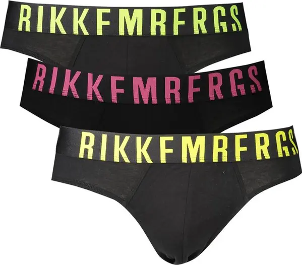 Black Polyester Men's Underwear