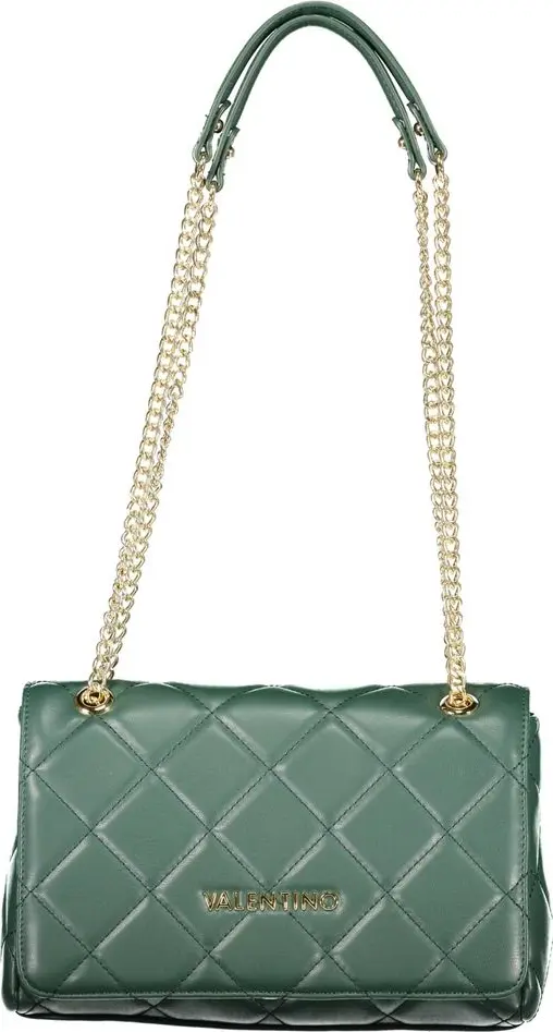 Green Polyurethane Women's Bag
