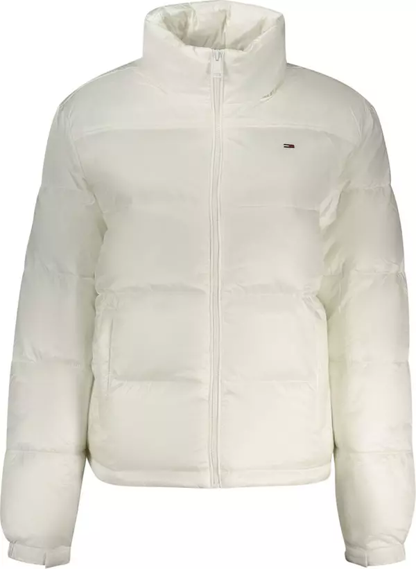 White Polyester Women's Jacket
