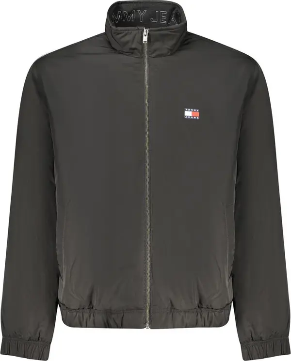 Black Polyester Men's Jacket