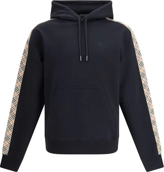 Check trim Hoodie
