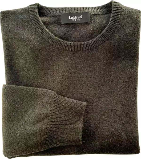 Green Cashmere Men Sweater
