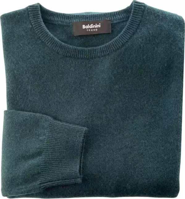 Green Cashmere Men Sweater