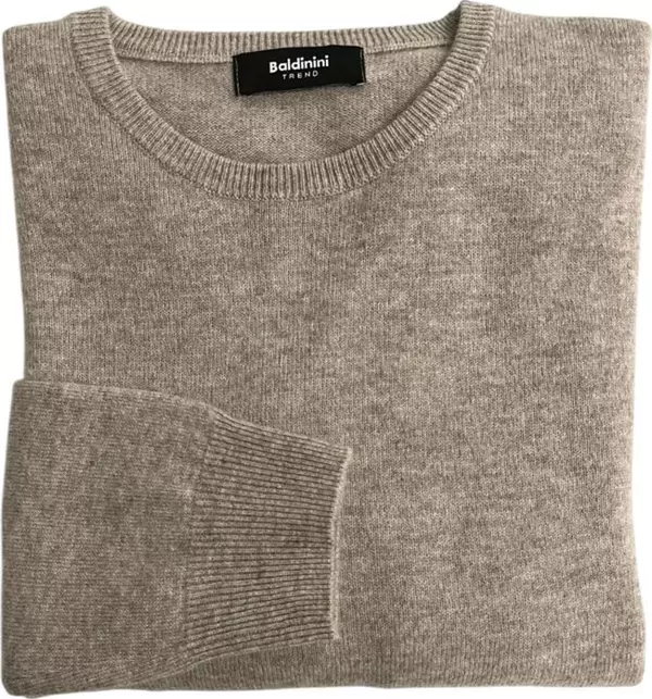 Beige Cashmere Men Sweater